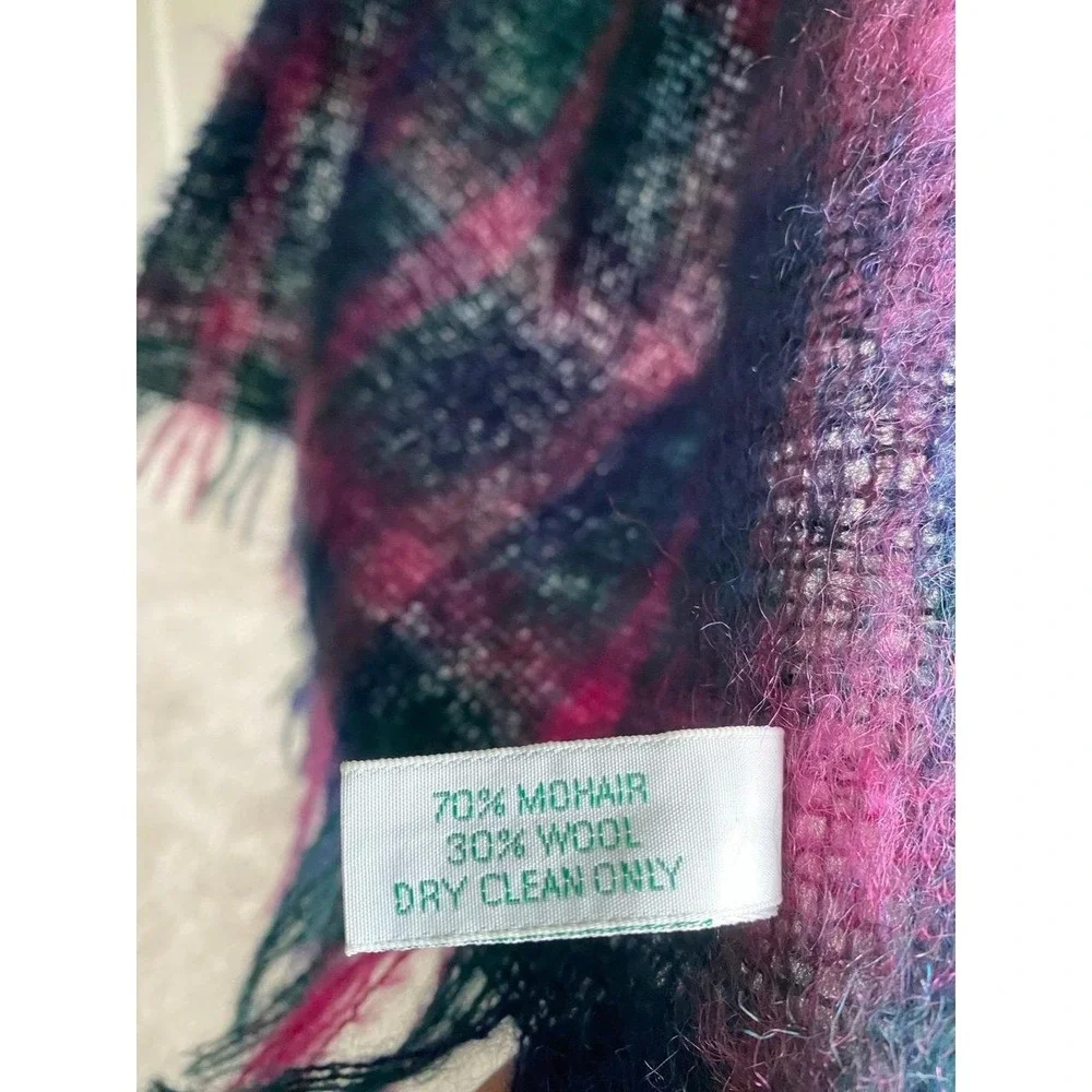 Laura Ashley Mohair Wool Scarf 74